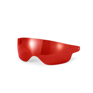 Sparco Prime RJ-I Long Visor for Open Face Helmet Red Iridium