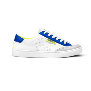Sparco S-Time Racing Shoes White/Blue/Yellow
