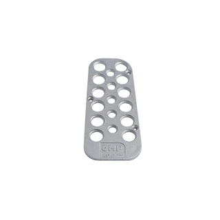 OMP Driver Left Footrest Silver