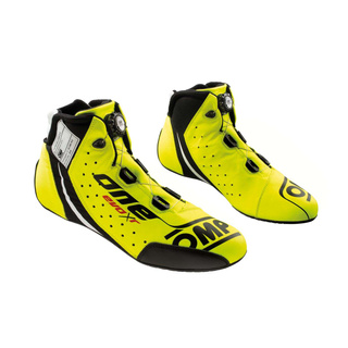 OMP One EVO X R Racing Shoes Yellow (FIA)