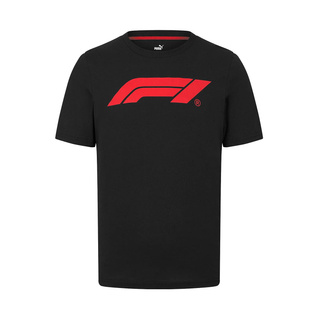 2025 Formula 1 Men's Black T-shirt with Logo