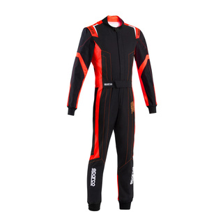 Sparco Thunder Kids Race Suit Black/Red (FIA)