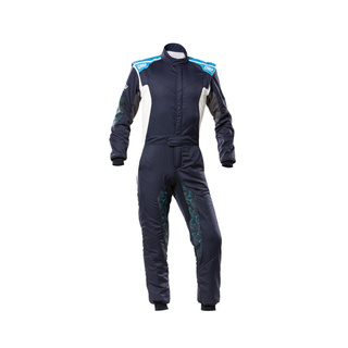 OMP Tecnica Hybrid Race Suit Navy (FIA)