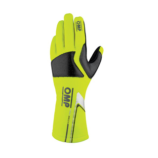 OMP Italy PRO MECH S Mechanic Gloves yellow (FIA)
