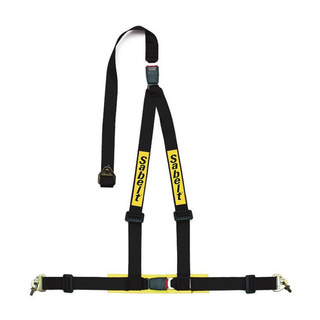 Sabelt 2" 3-Point Harness Black (ECE) Bolt-On/Snap Hook