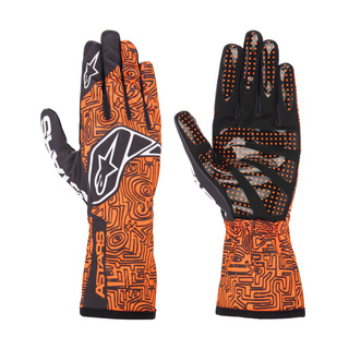 Alpinestars TECH-1 K Race V2 Vertical Racing Gloves Orange