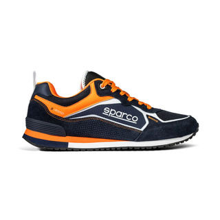 Sparco S-Road Racing Shoes Navy Blue/Orange