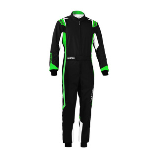 Sparco Thunder MY22 Karting Suit Black/Green (CIK)