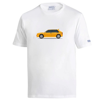 Sparco Lancia HF Delta Integrale T-shirt White/Yellow