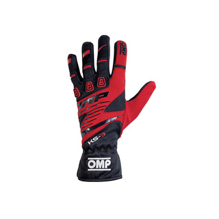 OMP KS-3 MY18 Racing Gloves Black/Red