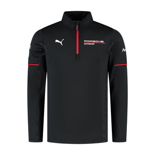 2026 Porsche Motorsport Men's 1/4 Zip Mid-layer Sweatshirt Black