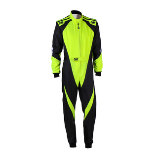 OMP KS-3X Kids Karting Suit Black/Yellow (FIA)