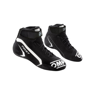 OMP First MY21 Racing Shoes Black (FIA)