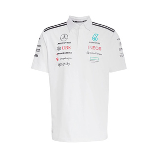 2025 Mercedes AMG Petronas F1 Mens Team Polo shirt white