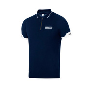 Sparco Italy Mens ZIP Poloshirt navy blue