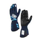 OMP One EVO FX Racing Gloves Navy Blue (FIA)