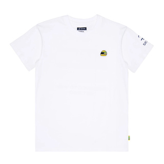 2026 Ayrton Senna Collection Ayrton Senna Helmet T-shirt White