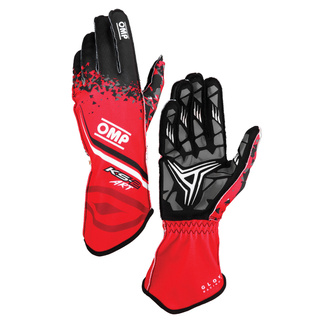 OMP KS-2 ART MY25 Racing Gloves Red