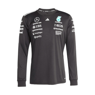 2025 Mercedes AMG Petronas F1 Mens Team Longsleeve T-shirt black