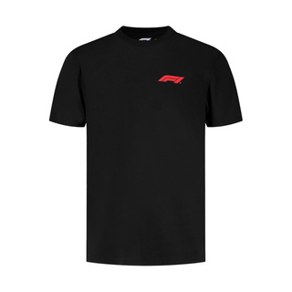 2025 Formula 1 Men's Black T-shirt with Small Logo