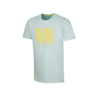 Aston Martin UK F1 Mens Miami T-shirt blue