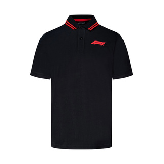 2025 Formula 1 Men's Black Polo with Logo