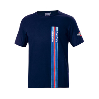 Sparco Italy Mens Martini Racing Stripes t-shirt navy blue