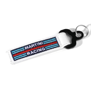 Sparco Italy Leather Keyring Martini Racing