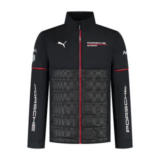 2025 Porsche Motorsport Men's Team Hybrid Jacket Black