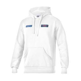 Sparco Italy Men's Stripe Martini Racing Hoodie white