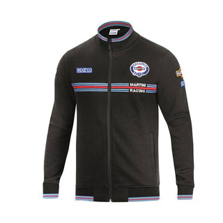 Sparco Italy Mens Martini Racing Full Zip Sweatshirt black