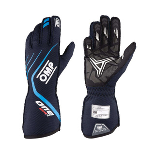 OMP Italy ONE EVO X Racing Gloves Blue (FIA)