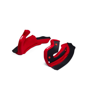 Sparco Italy cheek pads for STEALTH helmets red