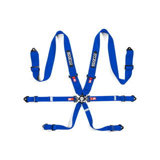 Sparco Italy COMPETITION H-3 STEEL Safety Belts blue (FIA)