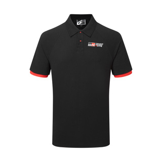 Toyota Gazoo Racing Japan Mens GR Logo Polo Shirt black