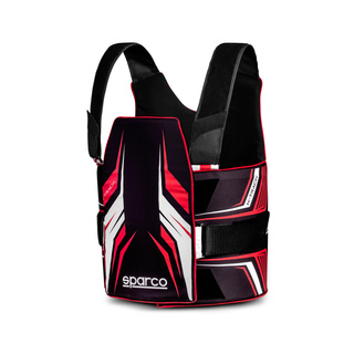 Sparco Italy K-Track Rib Protection Vest black-red