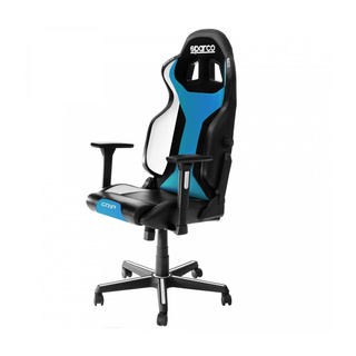 Sparco Italy GRIP SKY Office Seat Black/Sky Blue