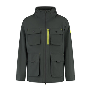 2025 Aston Martin Aramco F1 Men's 6 pocket Rain Jacket