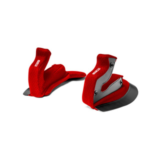 Sparco Italy cheek pads for RF-10W helmets red