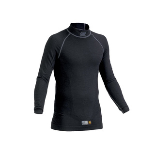 Camiseta interior de cuello alto OMP One MY20 negra (FIA)
