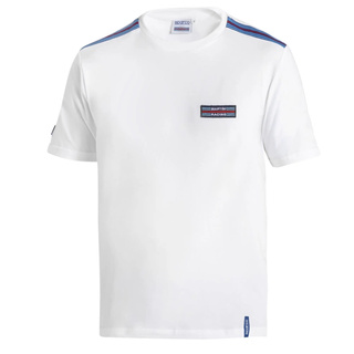 Camiseta de hombre Sparco Martini Racing Top Stripes azul marino