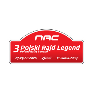 Pegatina de recuerdo grande 3 Polski Rajd Legend 2026
