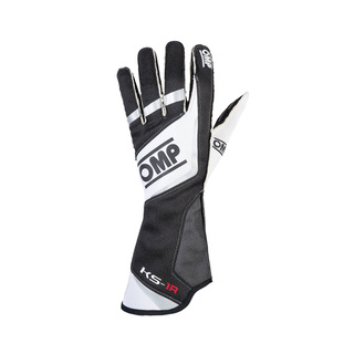 Guantes OMP KS-1R negro/blanco/color plata