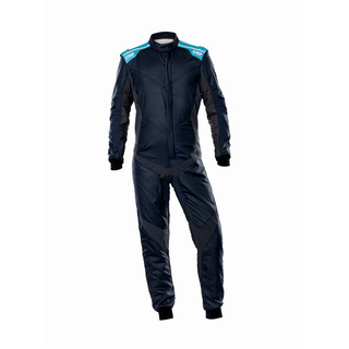 Traje de carreras OMP ONE EVO X MY23 azul marino (FIA)