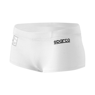 Pantalón corto de mujer Sparco blanco (FIA)