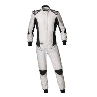 Traje de carreras OMP TECNICA SUPERLIGHT blanco (FIA)