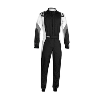 Traje de carreras Sparco Competition MY22 negro-blanco (FIA)