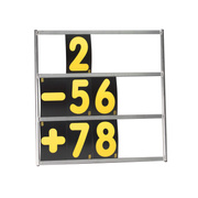 Pizarra de boxes OMP con juego de 24 caracteres