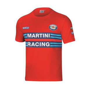 Camiseta Sparco Martini Racing roja para hombre