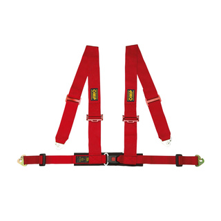 Arnés de 4 puntos OMP DA508 rojo (ECE)